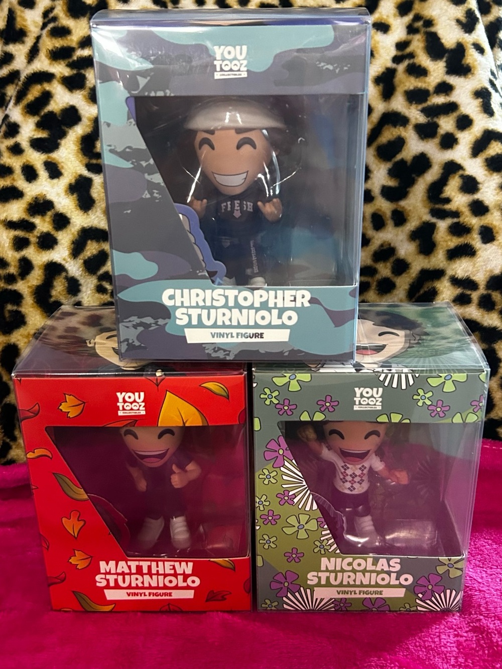 Sturniolo Triplets Nick, Matt& Chris All 3 brand new  vinyl figures in protector